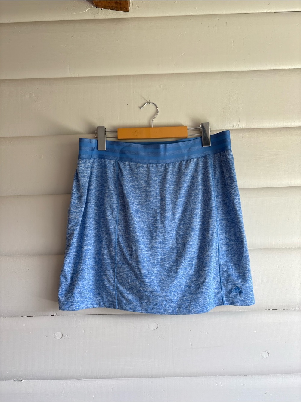 Adidas Golf Blue Heather Performance Tennis Pickleball Athletic Skort L Large
